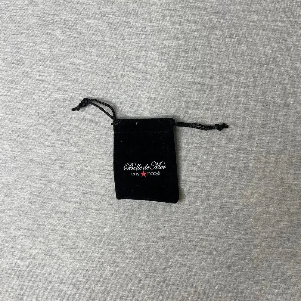 Macy’s Belle de Mer Small Velour Gift Pouch Bag 3”x 2.5”